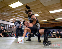 Shotgun Tony Gunn & Mayan Mauler Drew Hernandez vs. Manny Domingo & Punk Rock Prince Jordan Kross
